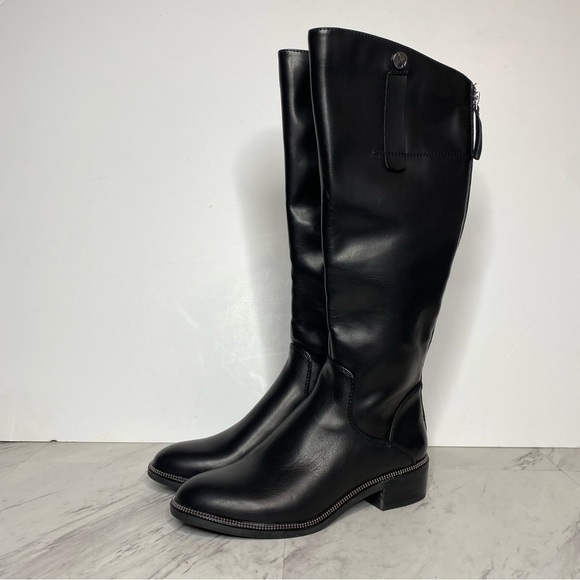 New! Franco Sarto Becks Faux Leather Black Riding Boot 7 1/2 - Picture 12 of 12